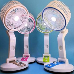 Rechargeable Folding Fan with LED Light