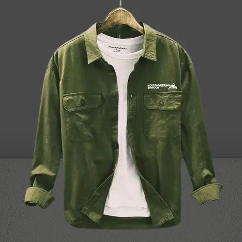 Men’s Trendy Printed Cotton Casual Shirt