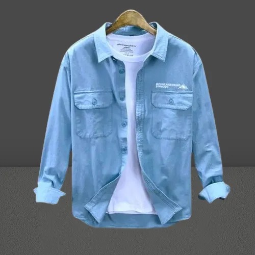 Men’s Trendy Printed Cotton Casual Shirt - Image 5