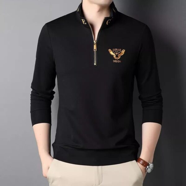 Men’s Premium Cotton Long Sleeve T-Shirt - Image 2