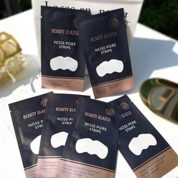 🧼 5 Pics Set of Beauty Glazed Nose Pore Strips - Image 2