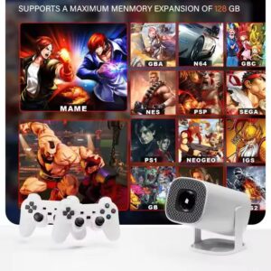 P30 Max Android 4K Projector with  Game Console Combo