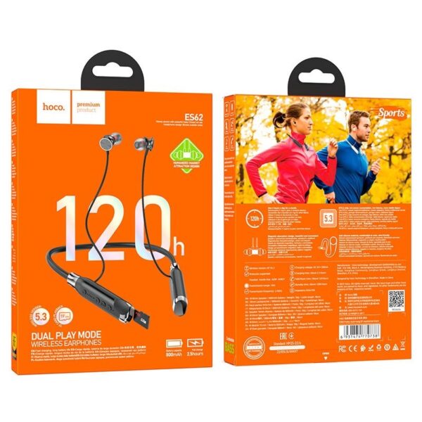 Hoco ES62 Pretty Neckband Bluetooth Earphones - Image 2