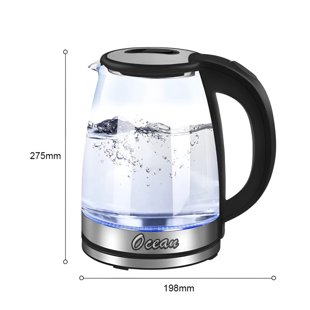 Premium Ocean 2L Electric Glass Kettle