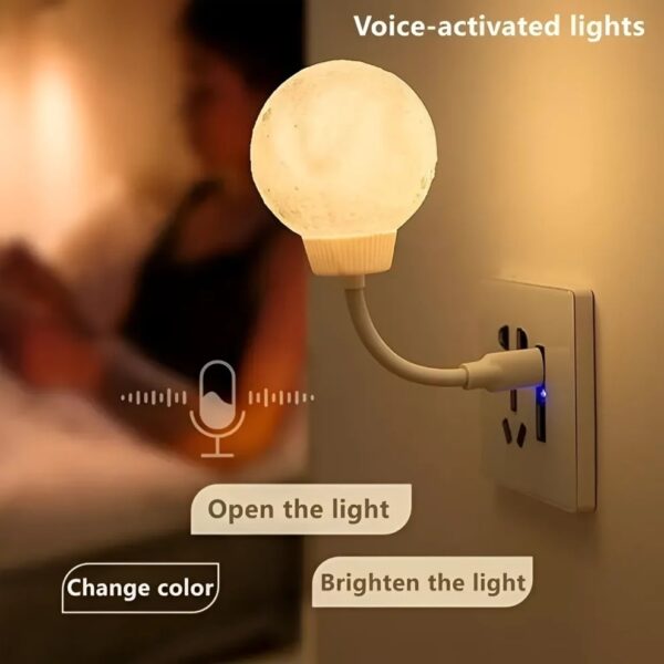 Premium Moon Light Voice-Controlled LED Lamp - Image 3