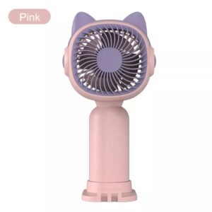 MHR Rechargeable Portable Handheld Mini Fan (Pink)