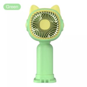 MHR Rechargeable Portable Handheld Mini Fan (Green)