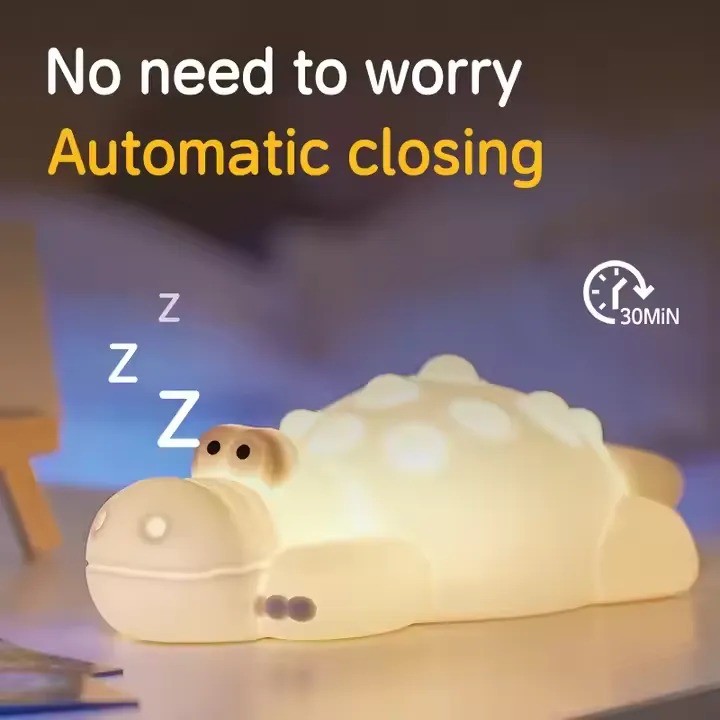🐊 7 Color Crocodile Silicone Night Light Toy - Image 3
