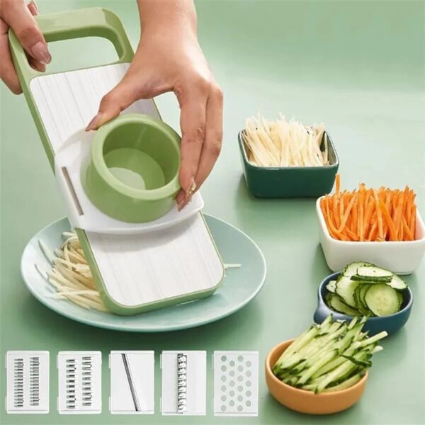 🔪 Kitchen 5-in-1 Multifunctional Vegetable Cutter