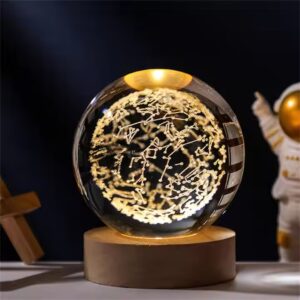🌌 3D  Constellation Ball with 1-Color LED Base