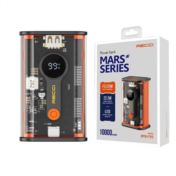 10000mAh 22.5W PD+USB Fast Charging Power Bank