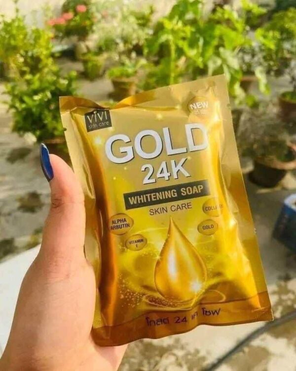 ✨Natural luxurious Gold 24K Whitening Soap