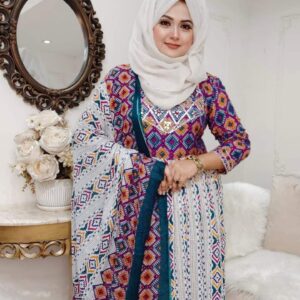 👗 Premium Jamdani Nayra Cut Three Piece
