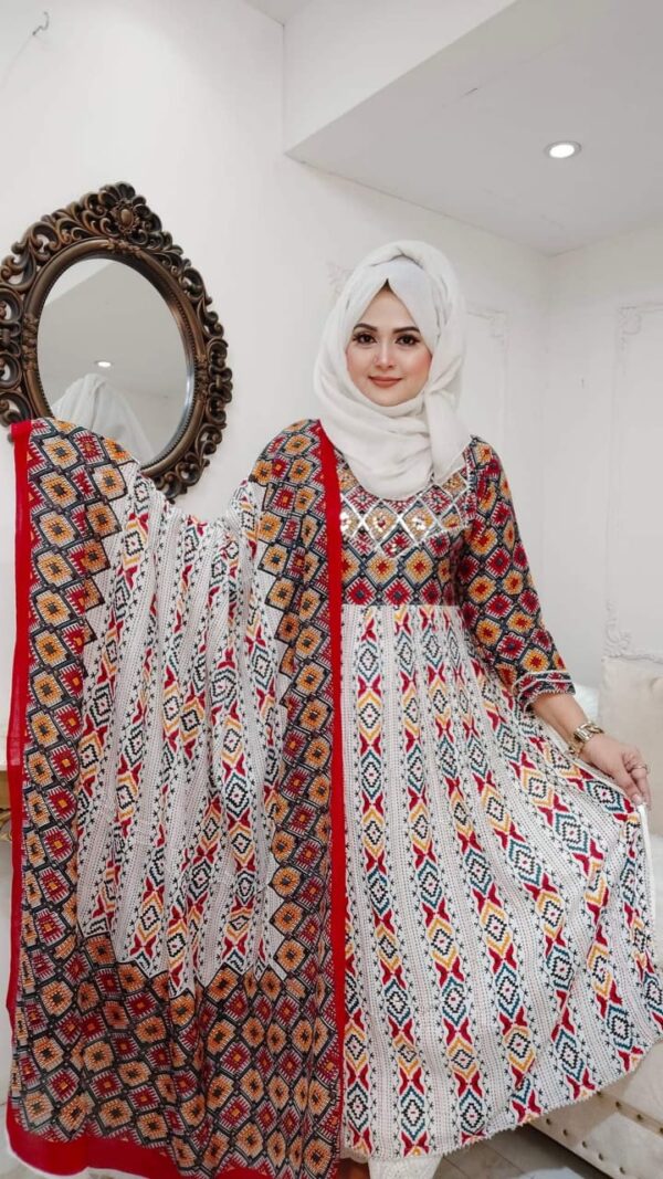 👗 Premium Jamdani Nayra Cut Three Piece