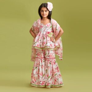 👚✨ Trendy Tops with Sharara Set for Baby Girls