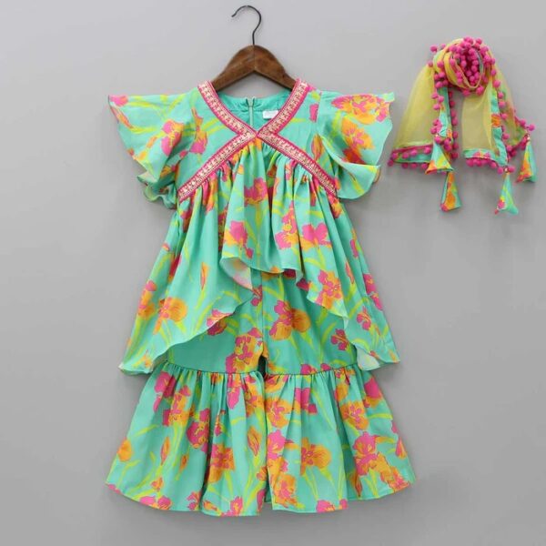 👚✨ Trendy Tops with Sharara Set for Baby Girls - Image 3