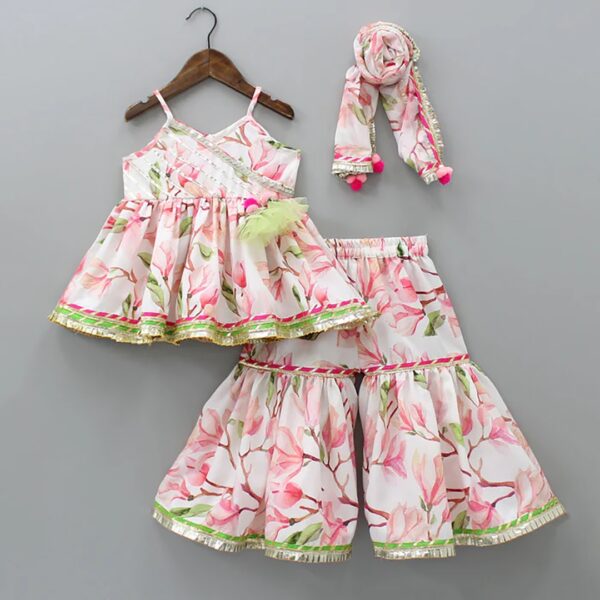 👚✨ Trendy Tops with Sharara Set for Baby Girls - Image 4