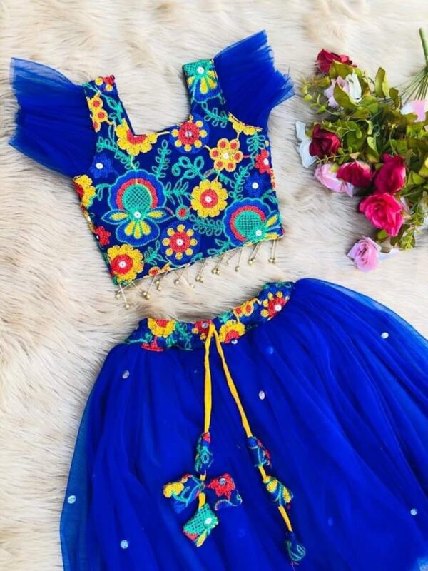 🥻 Baby Party Lehenga – Gorgeous AC Net