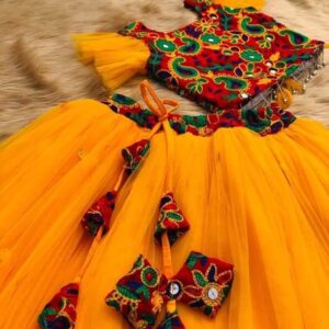 🥻 Baby Party Lehenga – Gorgeous AC Net