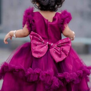 🎀 Baby Party Dress – Elegant Beaded Design