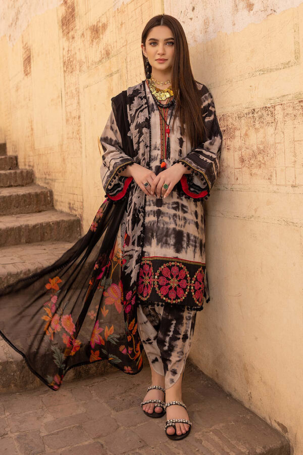 👗 Premium Batik Print Three Piece – Soft Dubai Silk - Image 4