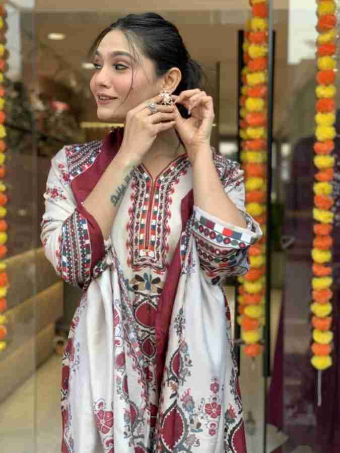 ๐ Premium Digital Print Three Piece โ Soft Cotton-Silk - Image 4