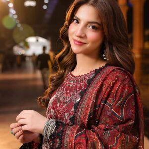 👗 Digital Print Three Piece – Dubai Silk