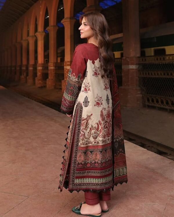 👗 Digital Print Three Piece – Dubai Silk - Image 5