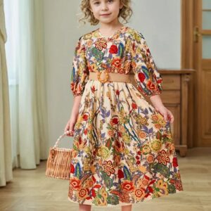 👗 Baby One Piece Linen Dress – Soft & Stylish Wear