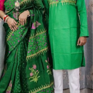 👫 Couple Set – Premium Sharee & Panjabi