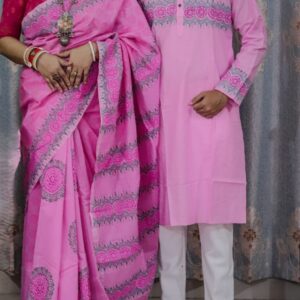 👫 Couple Set – Premium Sharee & Panjabi
