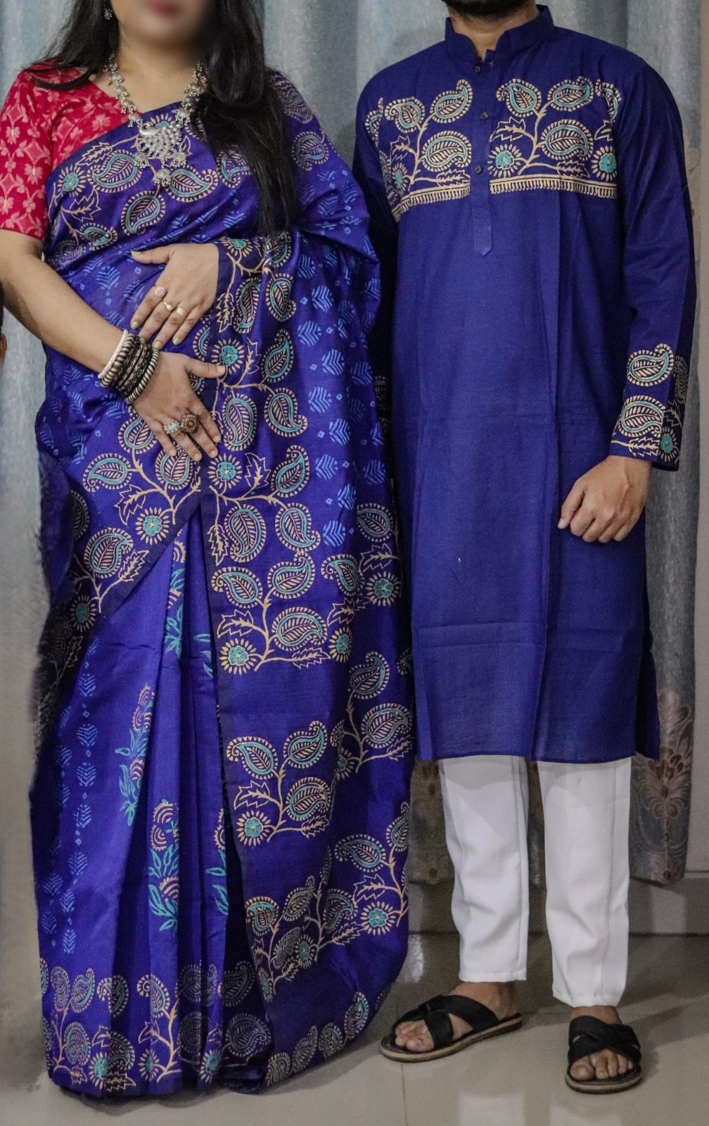 👫 Couple Set – Premium Sharee & Panjabi