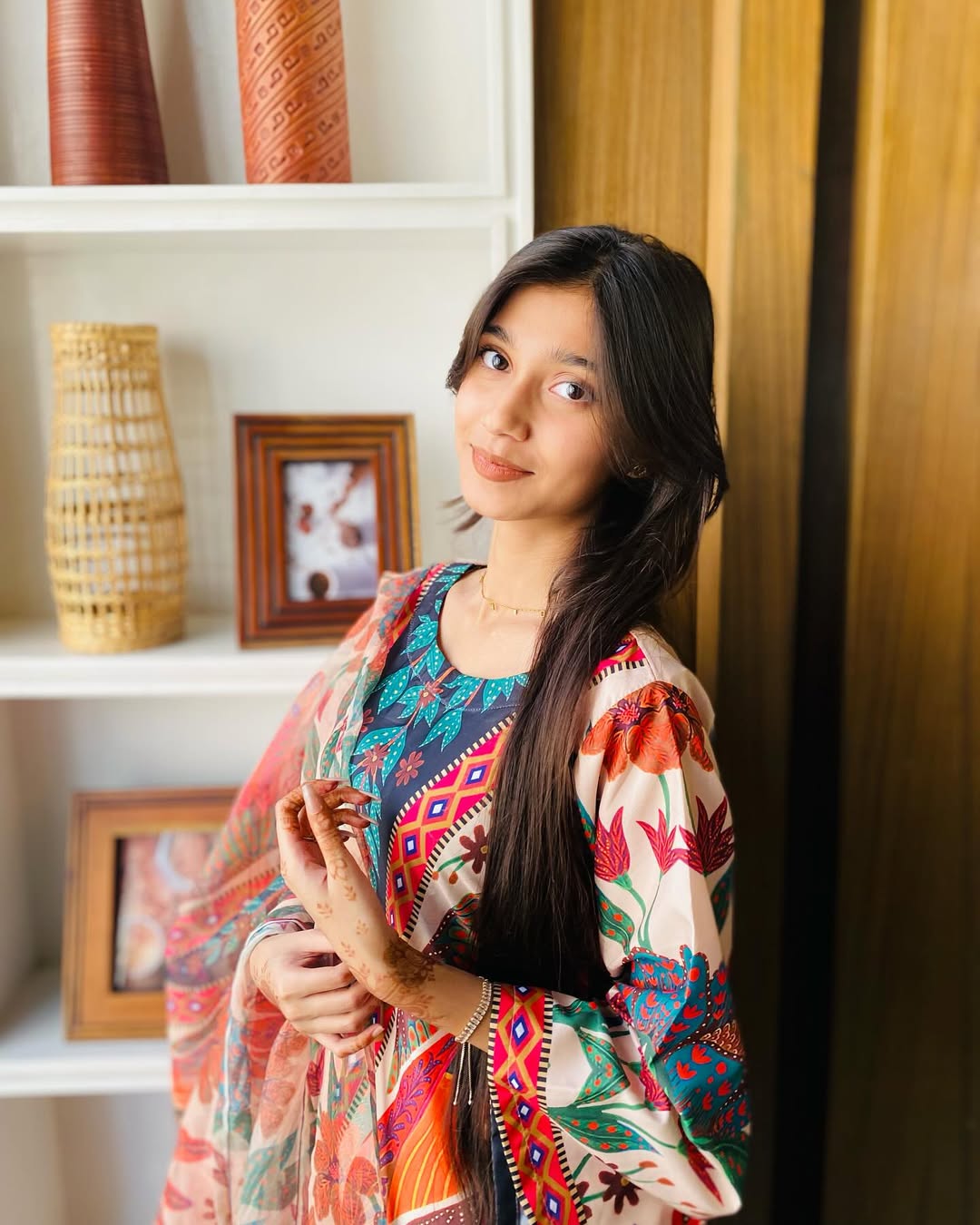 👗 Premium Digital Print Three Piece – Sensetic Silk - Image 3