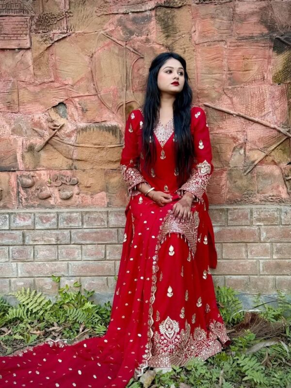 👗 Premium Indian Fox Georgette Three Piece