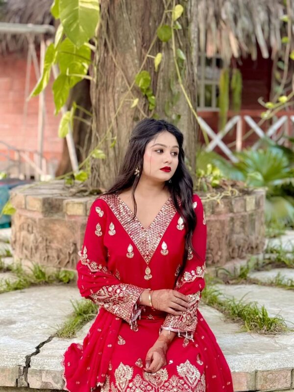 👗 Premium Indian Fox Georgette Three Piece - Image 5