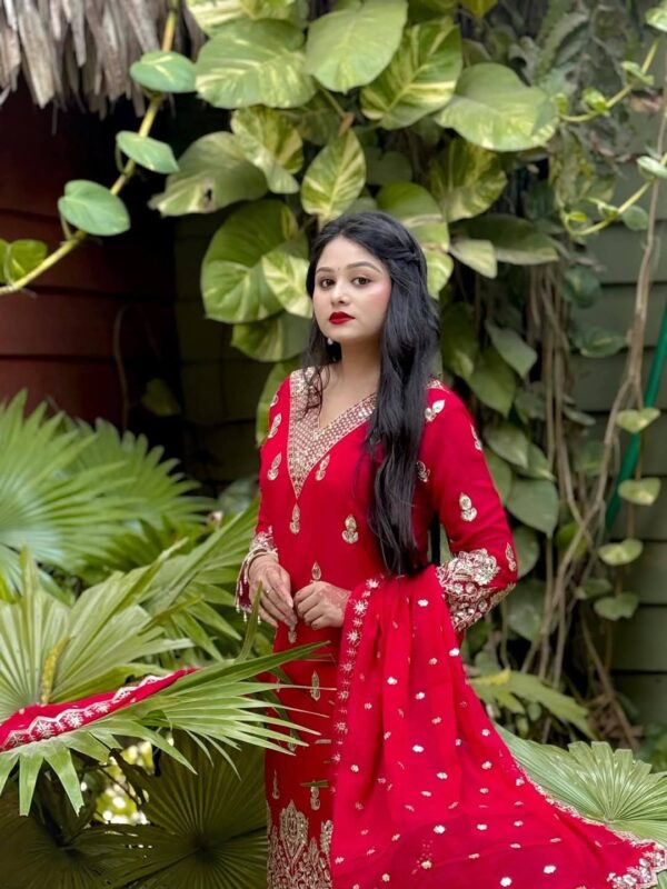 👗 Premium Indian Fox Georgette Three Piece - Image 7