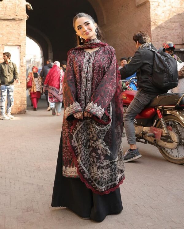 Digital Print Three Piece – Premium Cotton Silk - Image 3