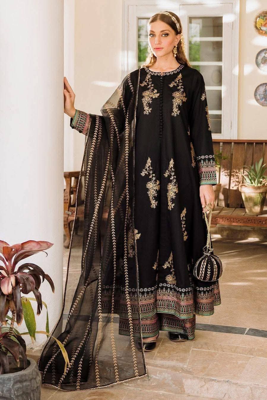 Readymade Afsan Print Three Piece – Pure Cotton